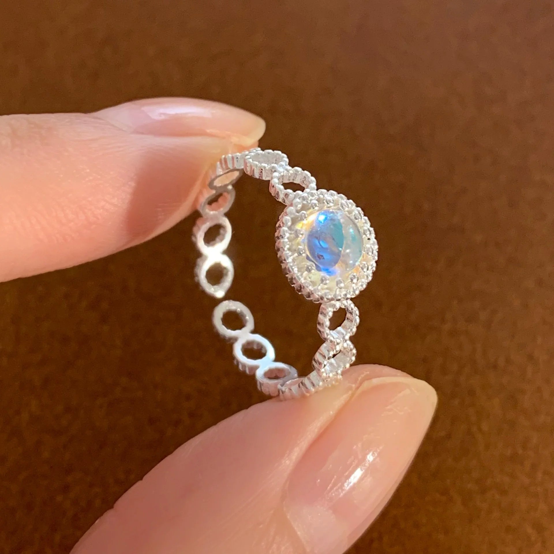 Sam Panda 925 Sterling Silver Mask Ring For Women Gift Frosting Vintage Irregular Personality Punk Jewelry Dropshipping