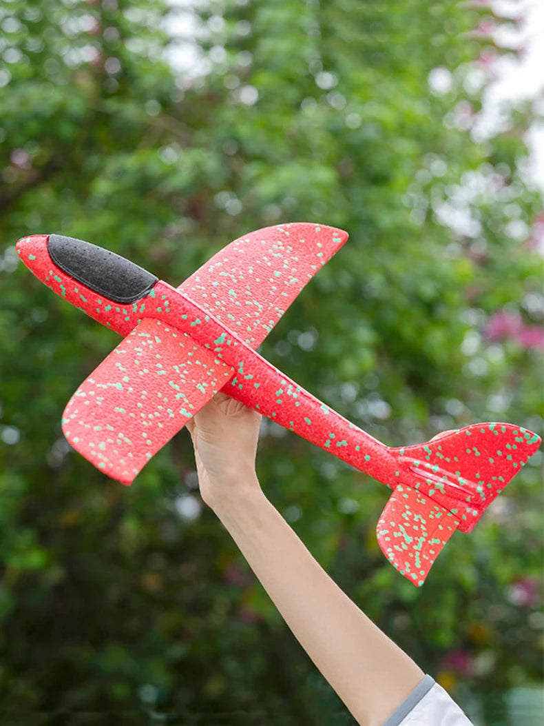 48cm Large Foam Plane Glider Hand Throw Airplane Inertial EPP Bubble Planes Outdoor Launch Kids Toys for Children Boys Gift