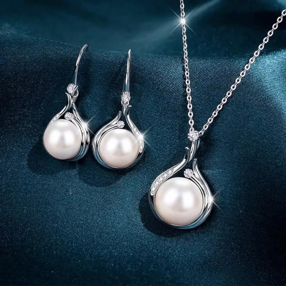 ZAKOL Luxury Retro Micro-set Zircon Women's Necklace Earrings Two-piece Set Temperament Elegant Charm Wedding Party Jewelry Sets