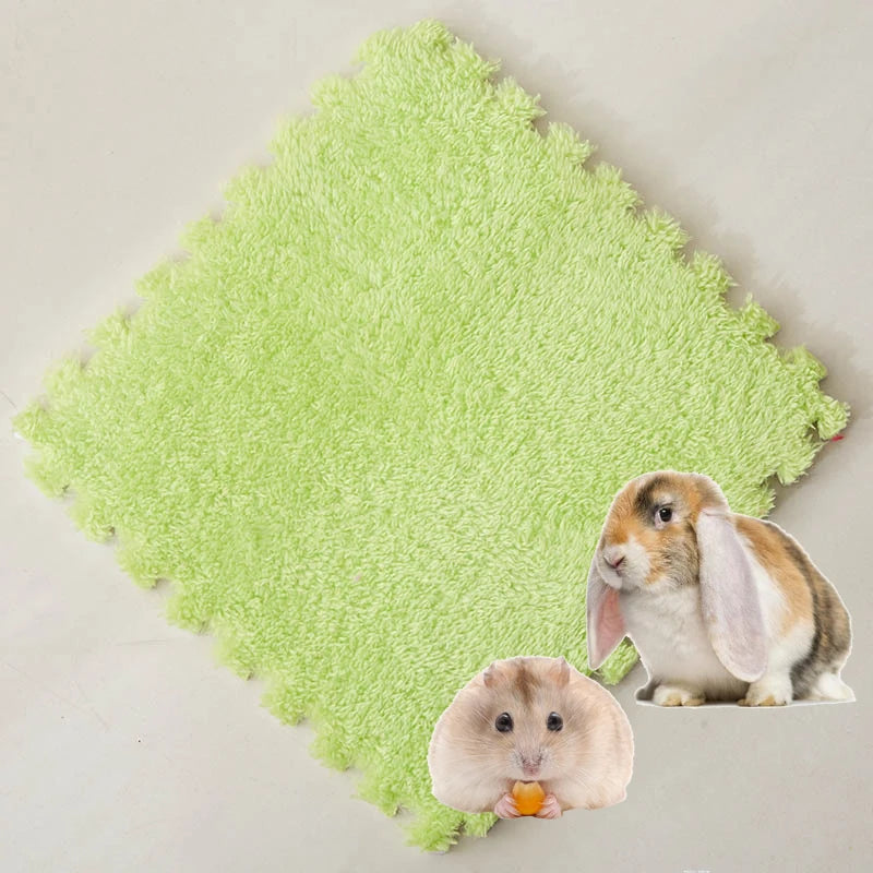 4-20Pcs Washable Guinea Pig Rabbit Cage Mat Waterproof Hamster Bedding Mat Cage Pee Pad Small Animal Rabbit Mouse Reusable Mat