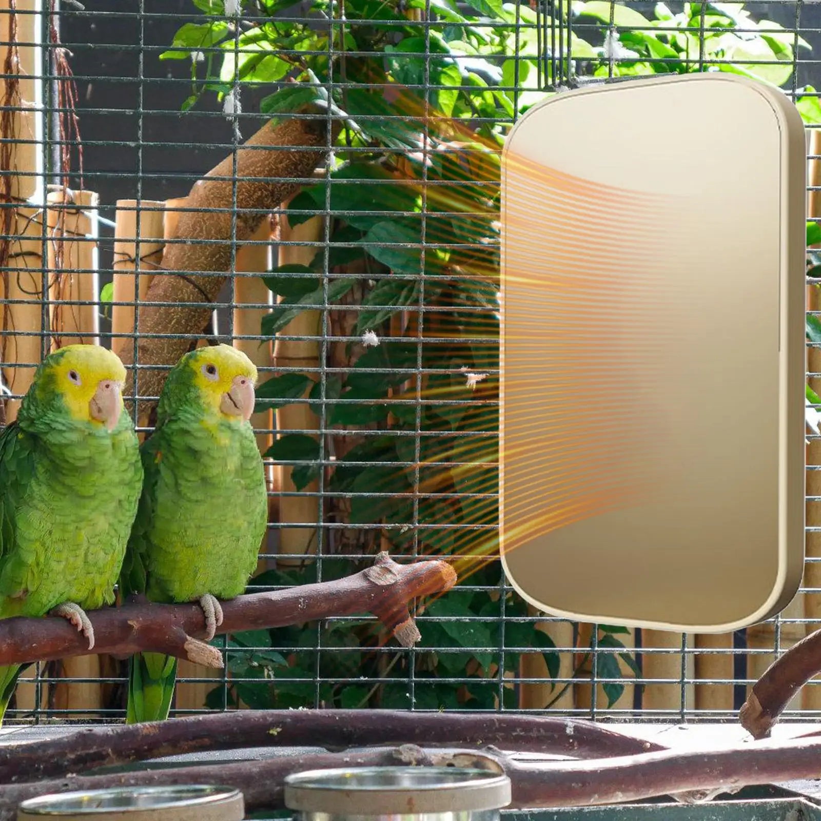 Winter Warm Heated Bird Perch Stand USB Anti Bite Bird Cage Heater for Parrot Cockatiels Budgies Thermo Heating Plate Hammock