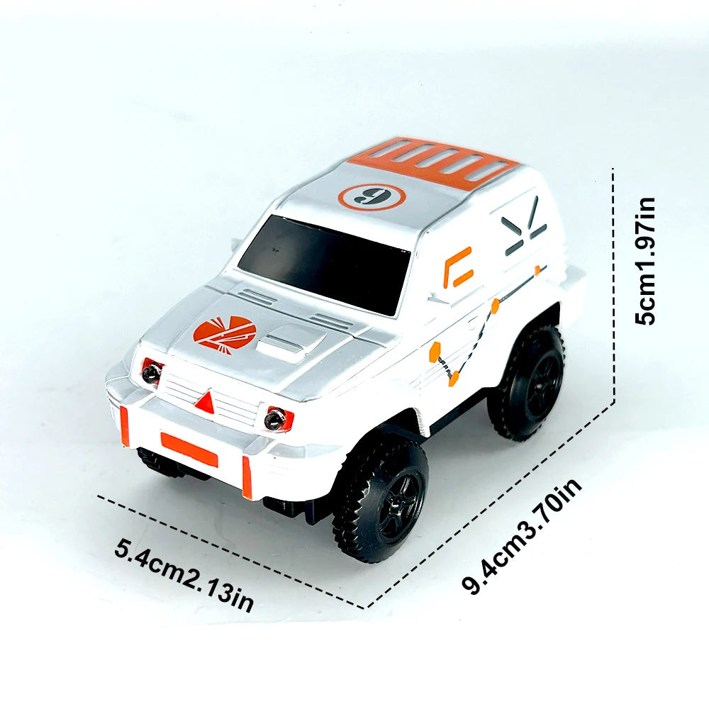 Dinosaur Railway Car Kids Track Racing Track Toys Set Bend Flexible Race Track Flash Light Car Educational Toys for Kids Gifs