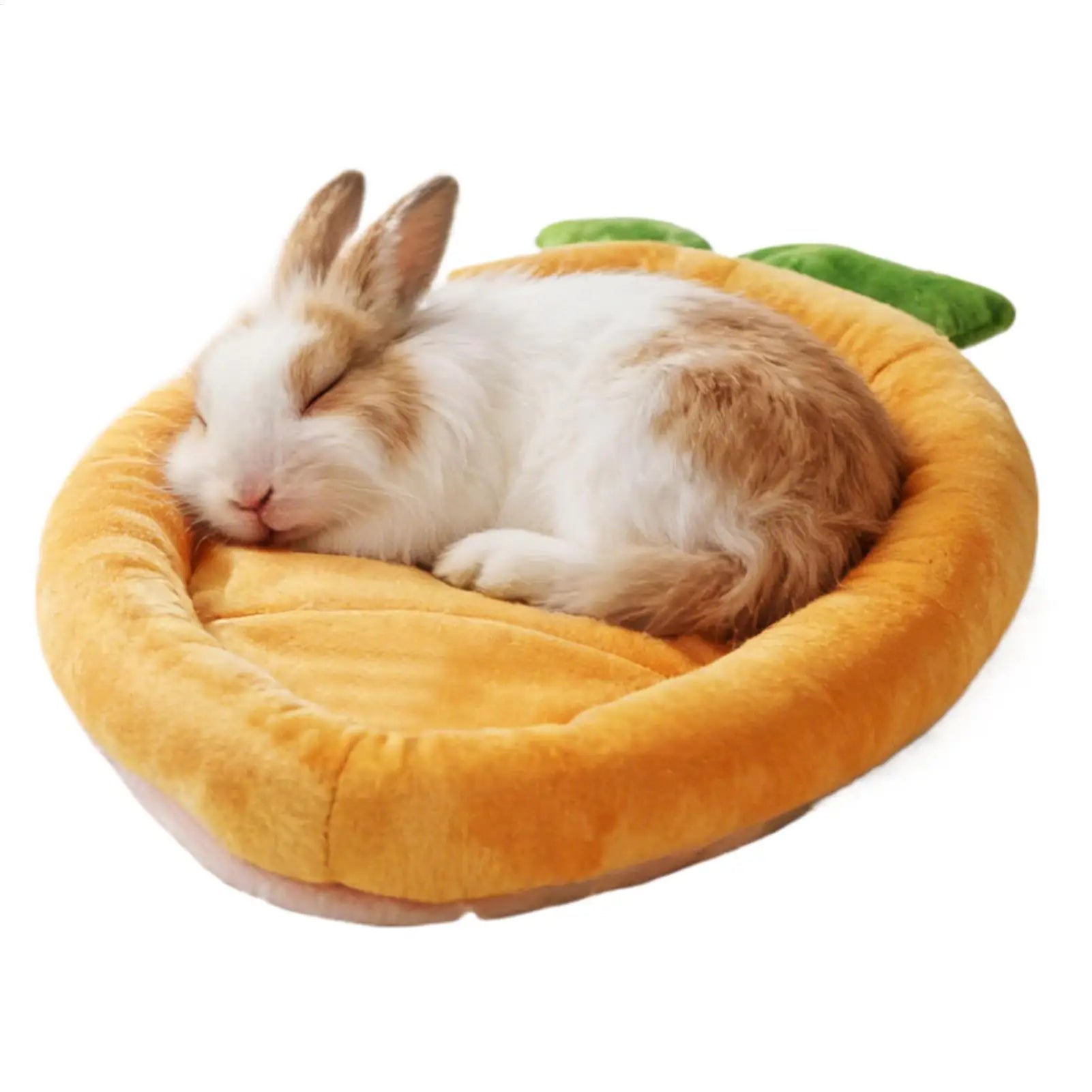 Warm Carrot Shaped Bunny Mat Soft Breathable Cute Sofa Mat for Pet Small Animal Hamster Bunny Puppy Kitty Sleeping Bed Mat