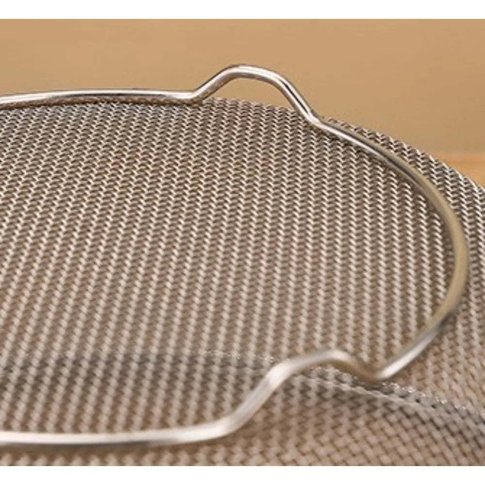 Stainless Steel Mesh Sieve Draining Basket Household Kitchen for Washing Rice Vegetables Fruits Multi Function Easy Clean