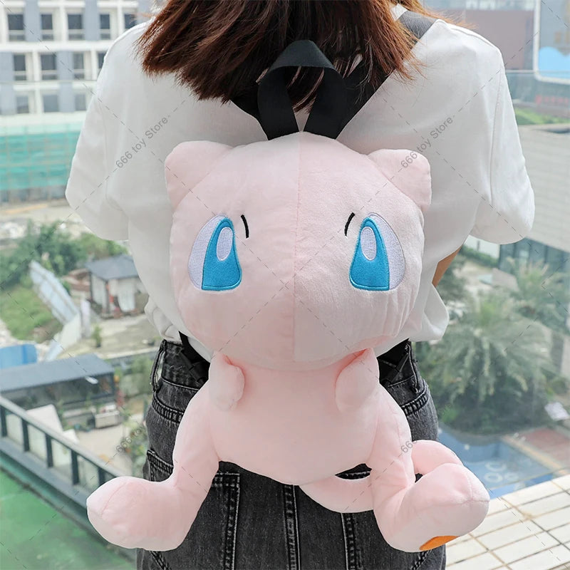 11 Styles Pokemon Plush Backpack Mimikyu Eevee Gengar Charizard Gyarados Psyduck Backpack Gifts for Children Adults