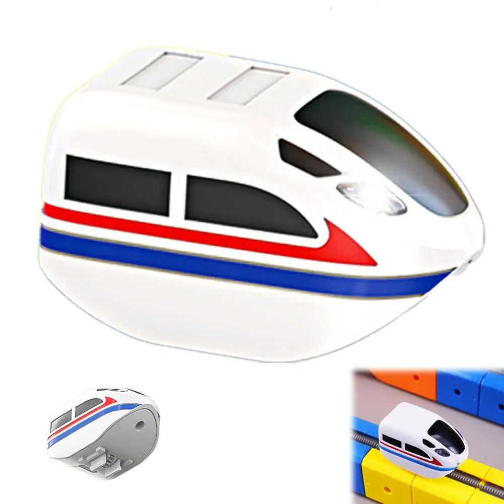 Children Magic Track Train Electric Assembled Building Blocks Magnetic Rail Car Maze Educational Toys Magnetic Assembly Train