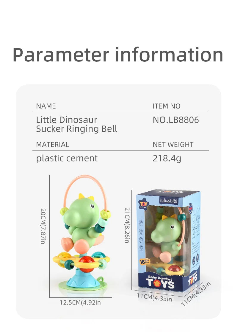 Baby cartoon soothing ringing toy fun sound effects nursery rhyme baby dining table suction cup puzzle early education toy