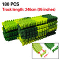 Dinosaur Toys-Magical Train Track Racing Toy Bend Flexible Race Track Flash Light Car Educational Toys For Kids Gift