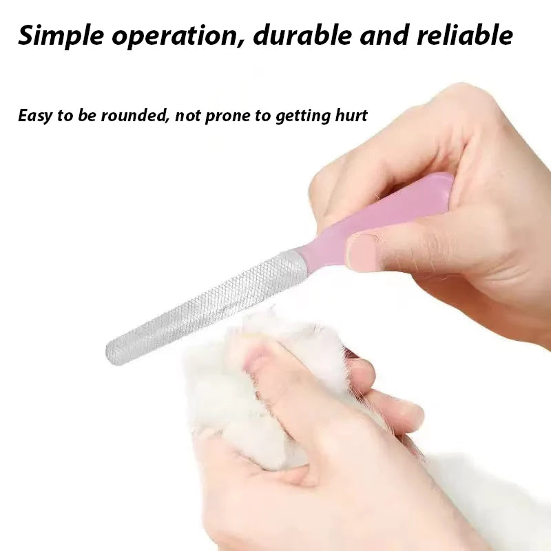 Wood Handle Pet Nail Clippers for Dogs & Cats Razor Sharp Stainless Steel Blades Ergonomic Wooden Grip Trimmer with Safety Stop
