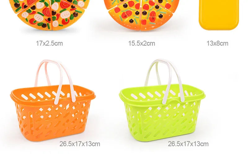Cutting Fruits Vegetables Toys Set Game Baby Plastic Food Toy Simulated Kitchen Toy Children Pretend Play Cakes Toys Girls Gifts