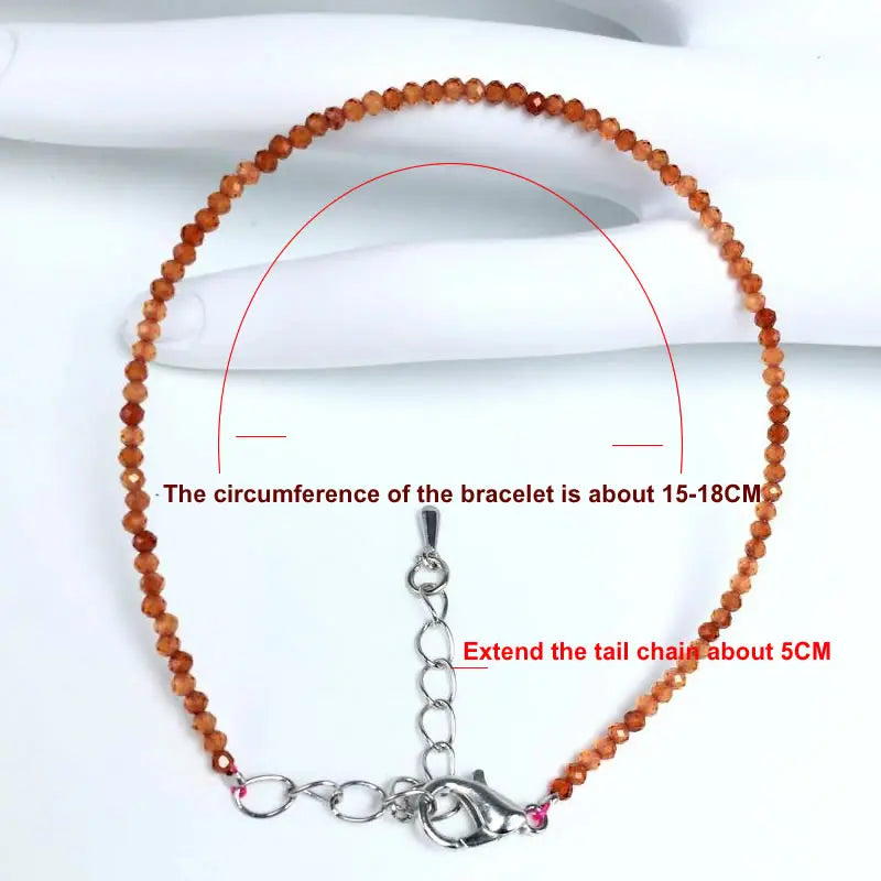 Mini 2-3mm Stone Beaded Faceted Natural Agat Quartzs Necklaces bracelet Female Fashion Party Choker for Women Girls Jewelry Gift