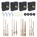4 Pack 20/32 mm Long Shaft Quartz Silent Clock Mechanism Kit for DIY Kit / Clock Repair Replacement Part with 4 Sets Clock Hands