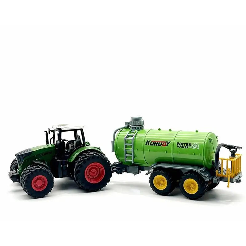 Large Scale Tractor Toys DIY Farmer Car Playset Toy Transport Trailer Engineering Birthday Gifts
