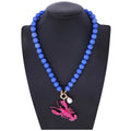 Bohemia Colorful Resin Beaded Choker Necklaces for Women y2k Jewelry Boho Statement Necklace Gifts