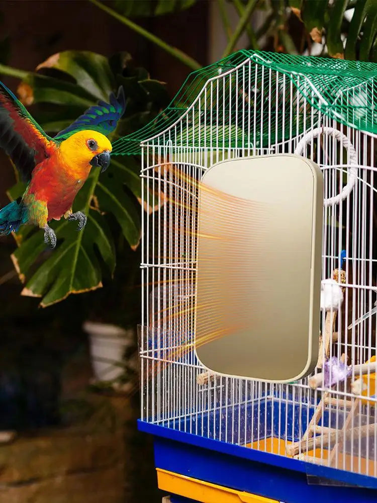 Winter Warm Heated Bird Perch Stand USB Anti Bite Bird Cage Heater for Parrot Cockatiels Budgies Thermo Heating Plate Hammock