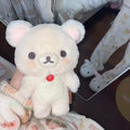 20cm Cute Rilakkuma Korilakkuma Plush Toy Japanese Style Brown White Bear Stuffed Animals Adorable Birthday Gift for Girl
