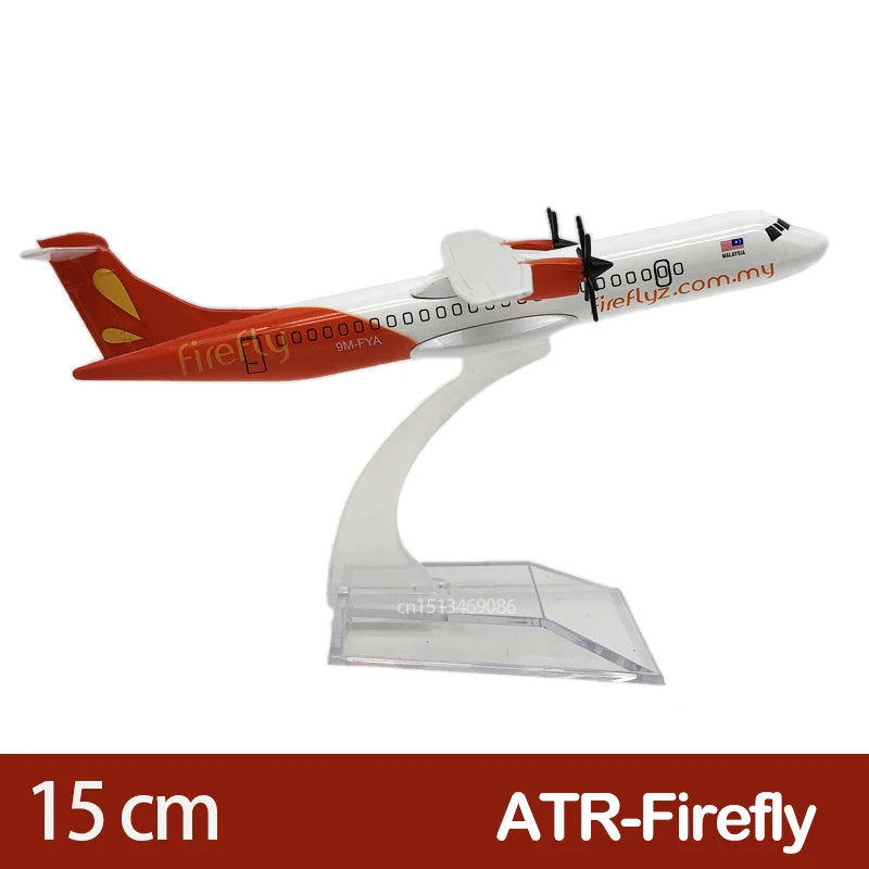 15CM 6inch Diecast Alloy ATR72 Firefly Avianca Airlines Concorde France Airways For Collection Friend Gift