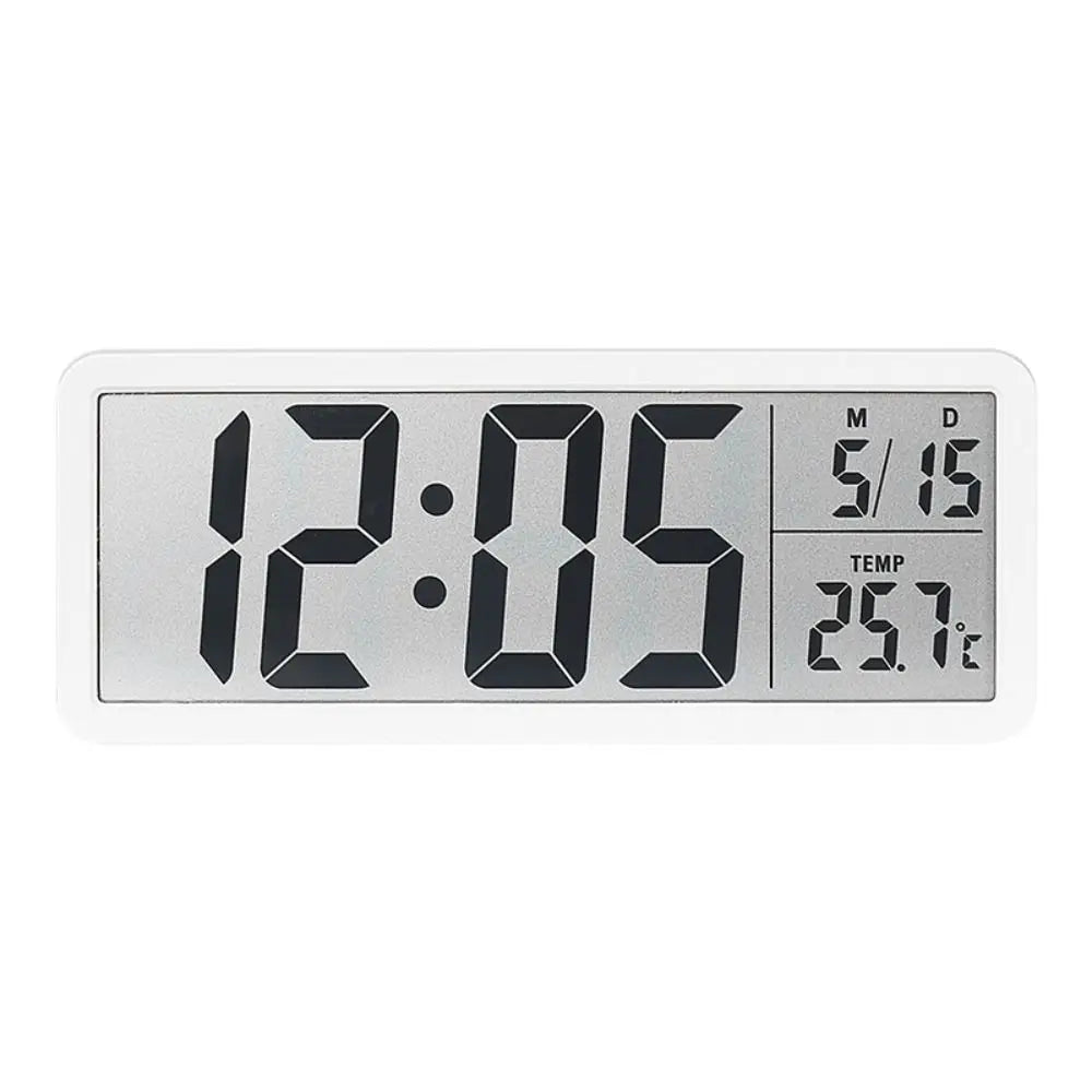 New Wall-mounted Electronic Wall Clock Multi-functional Temperature Digital LED Clocks 12/24H Voice Control Display Table Clock