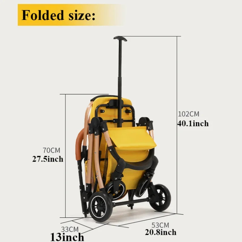 2 in1 Pet Stroller for Medium/Large Dog/Cat One Click Folding Portable Dog Bassinet Detachable Pet Trolly Cart with Canopy Brake