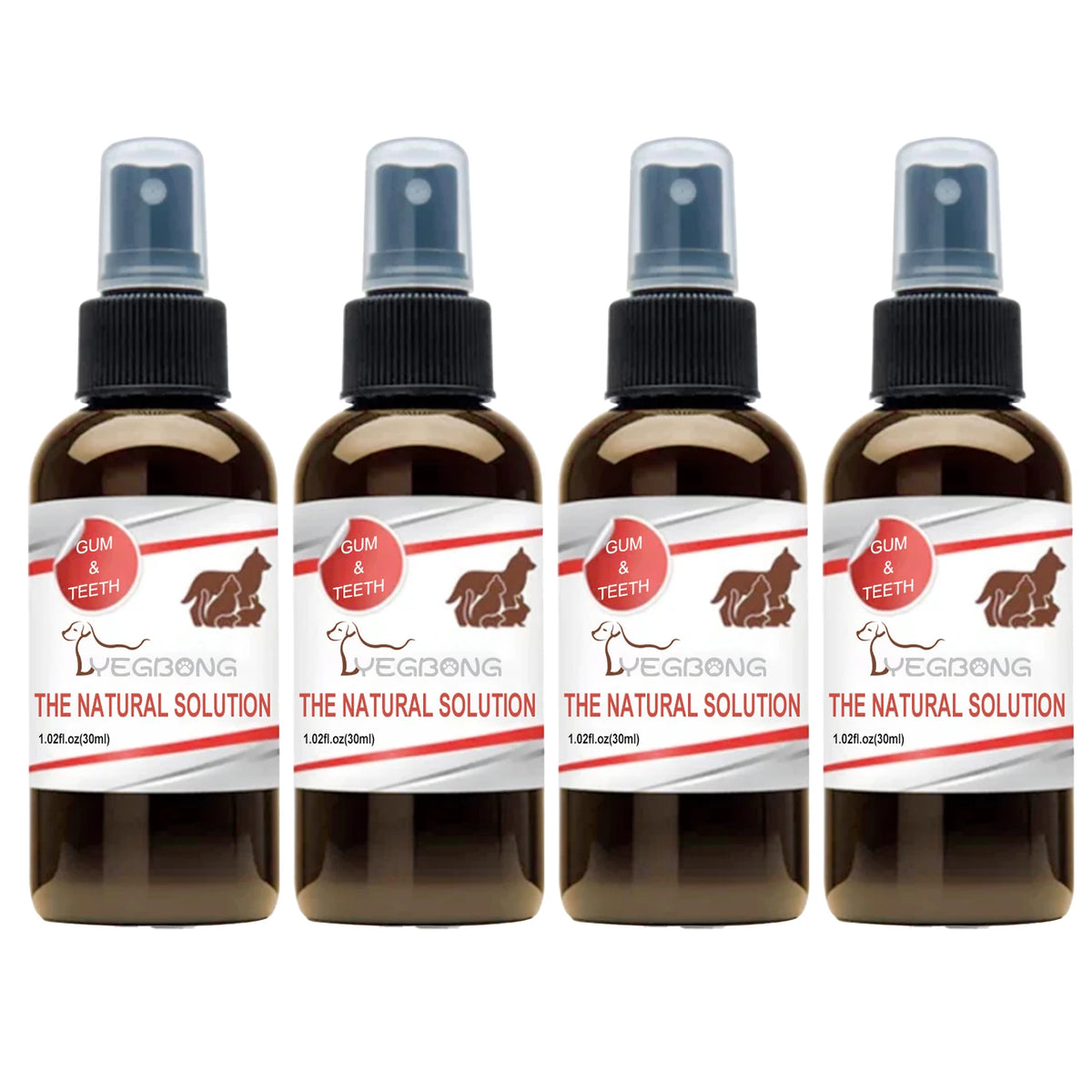 Pet Dental Care Spray for Dogs Cats Bad Breath Eliminator Hygiene Spray Tartar Plaque Control Fresh Breath Natural Formula 30ml