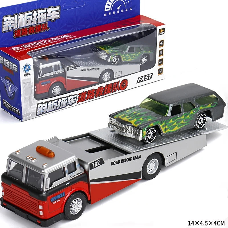 1:64 Scania Container Truck American Container Truck Alloy Diecast Model Car Home Decoration Ornaments Collections Hobby Holiday