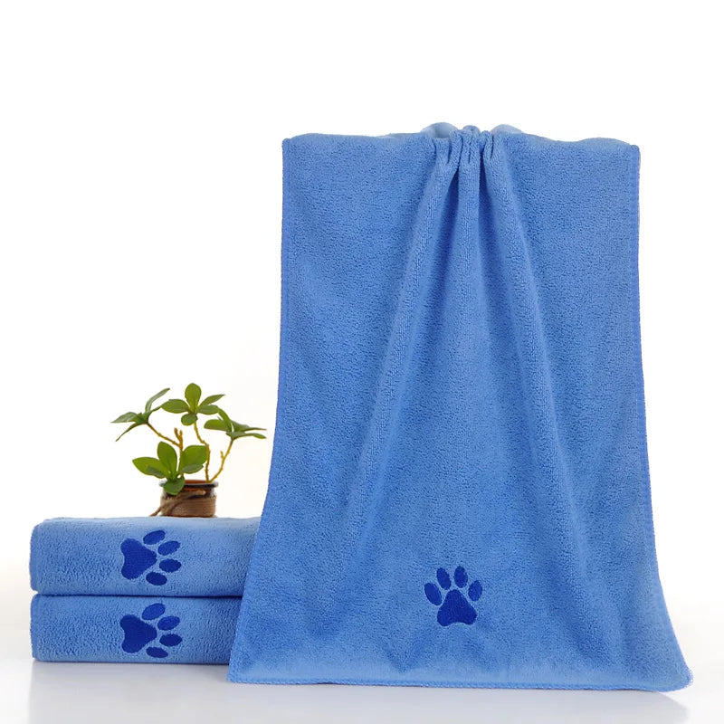 1-5PCS Soft Thick Pet Bath Towel Highly Absorbent Quick Dry Dog Towel for Cats Dogs Grooming Care