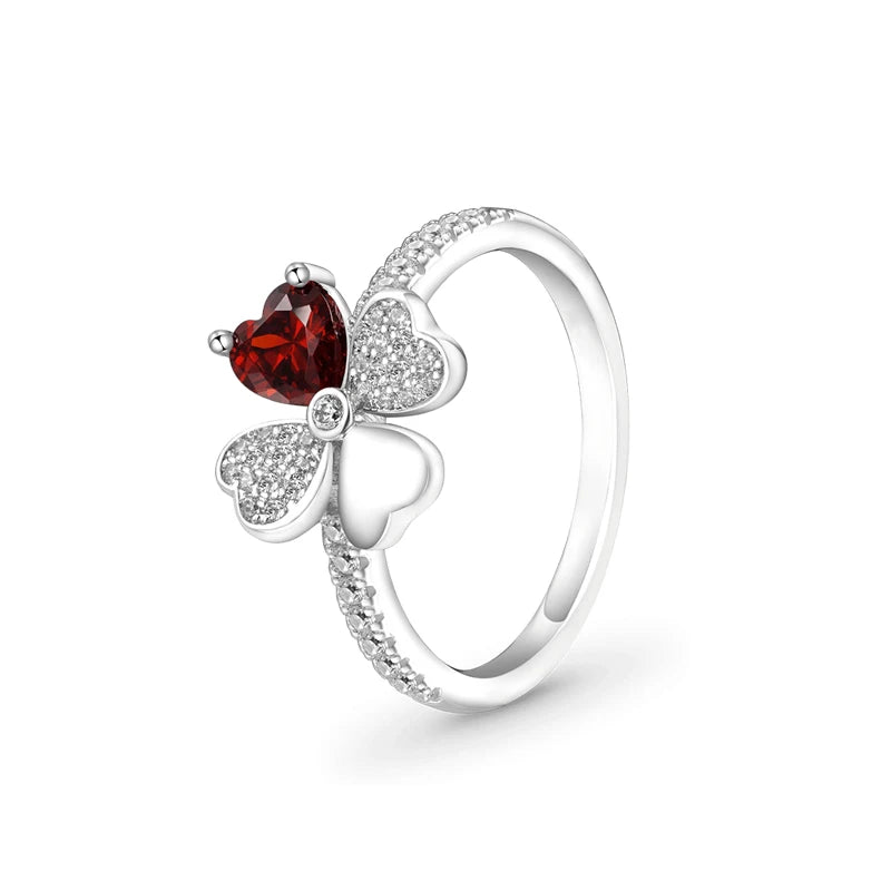 Christmas 925 Sterling Silver Crown Heart Flower Wing Zircon Sparkling Rings For Women Fine Jewelry wedding Anniversary Gifts