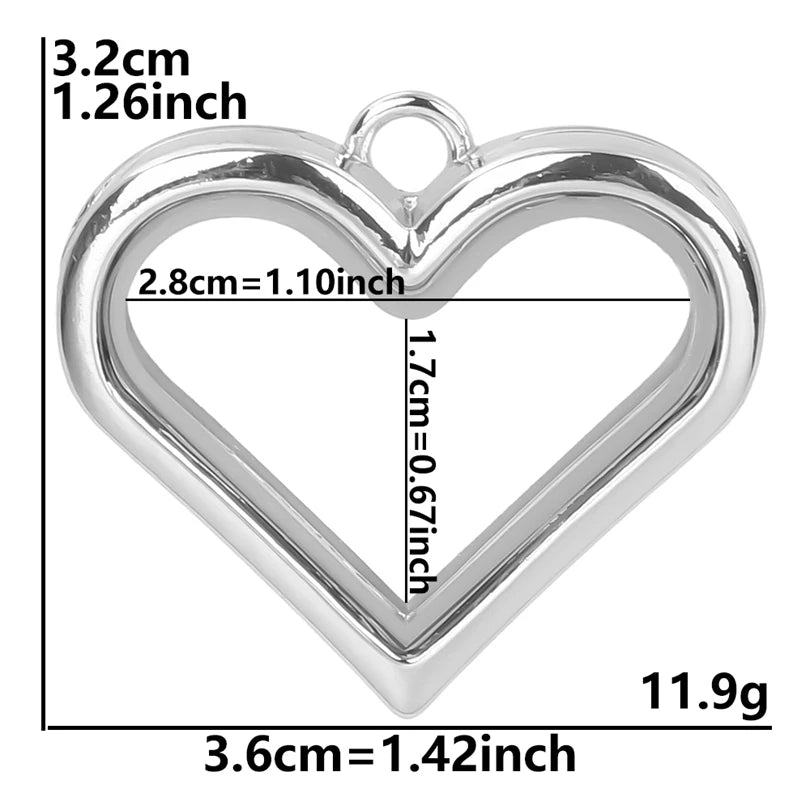 10Pcs/Lot Openable Round Living Reliquary Picture Locket Pendant Glass Floating Cremation Urn Medaillon Colgantes Jewelry Making