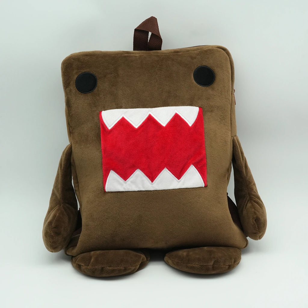 1/5/8pcs Kawaii Domo-kun Plush Bag Cute Brown Stuffed Backpack Cartoon Domo Kun Stuffed Bag Birthday Gifts Wholesale