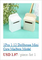 Miniature Dollhouse Furniture Set For Dolls House Mini Toy Kit Accessories TV Kitchen Home Fridge Kids Pretend Play Diy Figurine