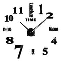 2026 Modern Design Large Wall Clock 3D DIY Quartz Clocks Fashion Watches Acrylic Mirror Stickers Living Room Home Decor Horloge