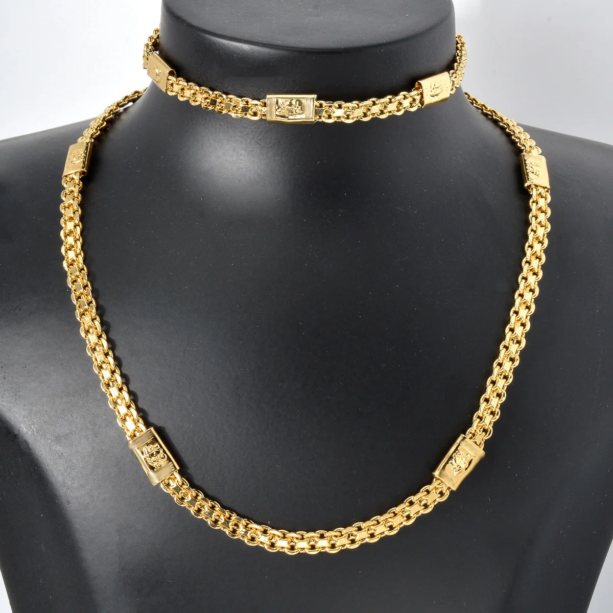 Italian Jewelry Set 18K Gold Plated Latest Design Women Men Copper Long Necklace  Dubai Gift Trendy Party Engagement Jewellery
