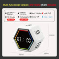 YS-1088 Productivity Flip Timer Gravity Sensor Countdown Visual Timer 6 Preset Time LED Display Cube Kitchen Timer Alarm Clock