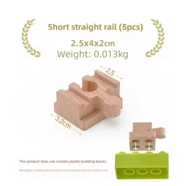 All Kinds Connectors Wooden Train Track Accessories Universal Plastic Building Blocks Adapters Fit for Brand Wooden Track Toys