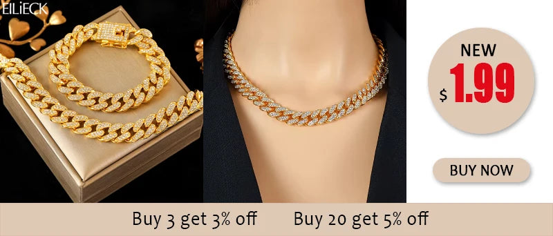 EILIECK 316L Stainless Steel Double Color Oval Necklace Bracelet Set For Women Hip-Hop Punk Twists Neck Chain Jewelry Gift