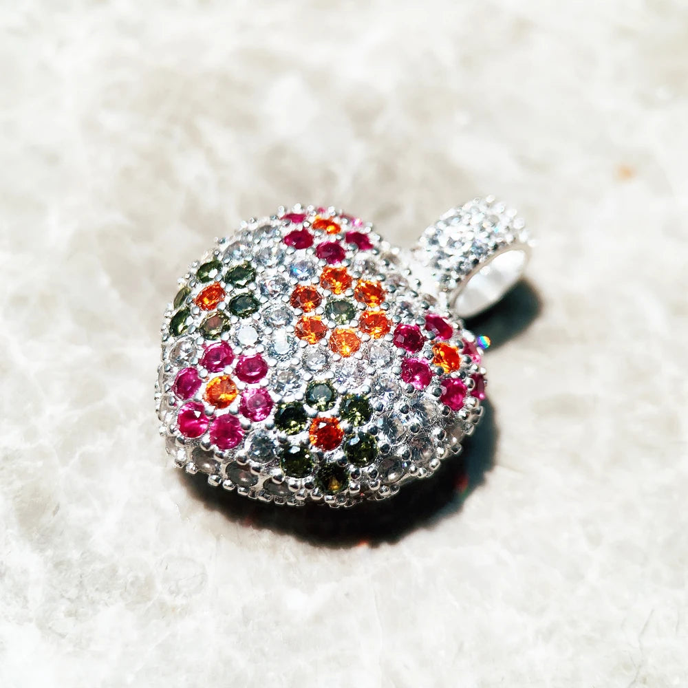 Pendant Key With Snake Winged Heart Summer Fine Jewelry Europe Accessorie 925 Sterling Silver Vintage Happiness Gift For Woman