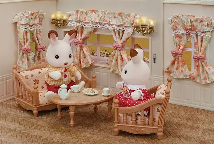 The new Japanese Sylvanian Families play house toy doll animal mini Kawaii Cute Doll Model Kids Toys Birthday Gifts For Girl