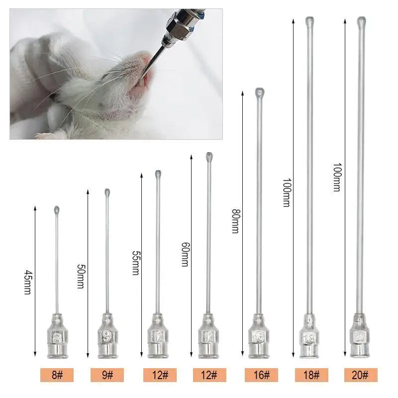 10/20/30/50Ml Baby Bird Feeder with Stainless Steel Birds Feeding Syringe Tube Parrot Feeding Syringe Adjustable Bird Supplies