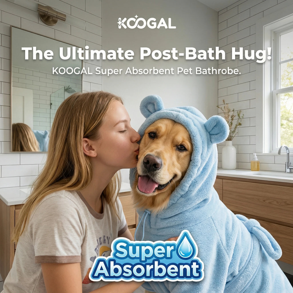Quick Drying Soft Pet Bath Towel Robe Absorbent Soft Pet Bathrobe Dog Bath Towel for Small Big Medium Dogs and Cat