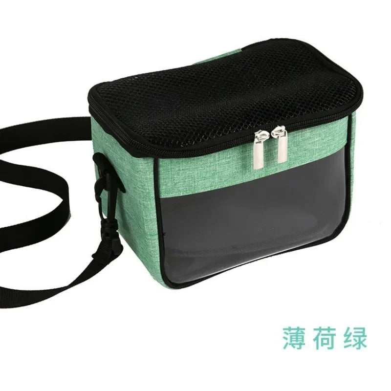 Portable Small Pet Travel Bag Breathable Animal Carrier Bag Rabbit Hamster Hedgehog Ferret Outdoor Inclined Shoulder Bag