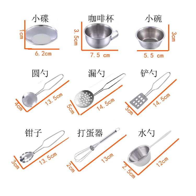 Kitchen Set Pretend Play Simulated Kitchen Toy Children Role Playset Cooking Set Educational Gift for Kids Girls Boy