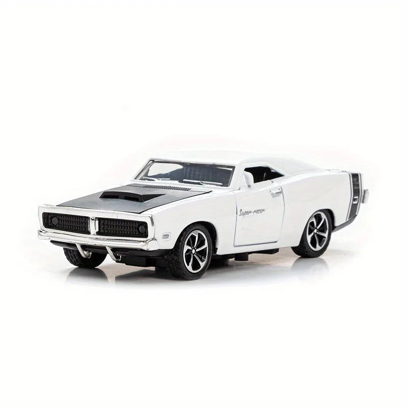 Simulation 1: 32 Alloy Dodge Sports Car Model Children's Toy Car Accessories Return Car Openable Die Casting Model