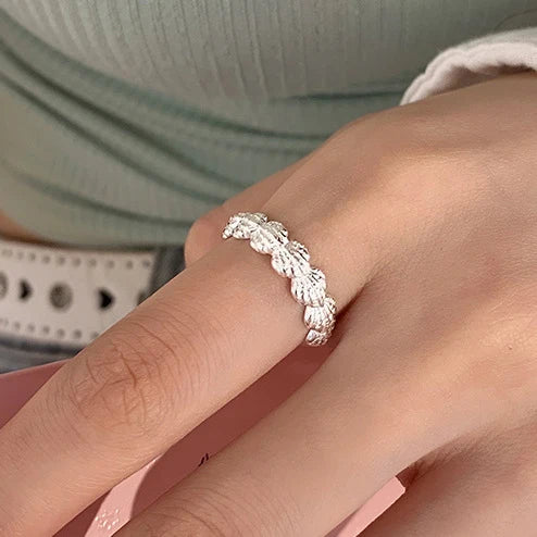 Sam Panda 925 Sterling Rings for Women Fashion Geometric Handmade Irregular Gold Star Ring Simple Fine Jelwery  Christmas Gift