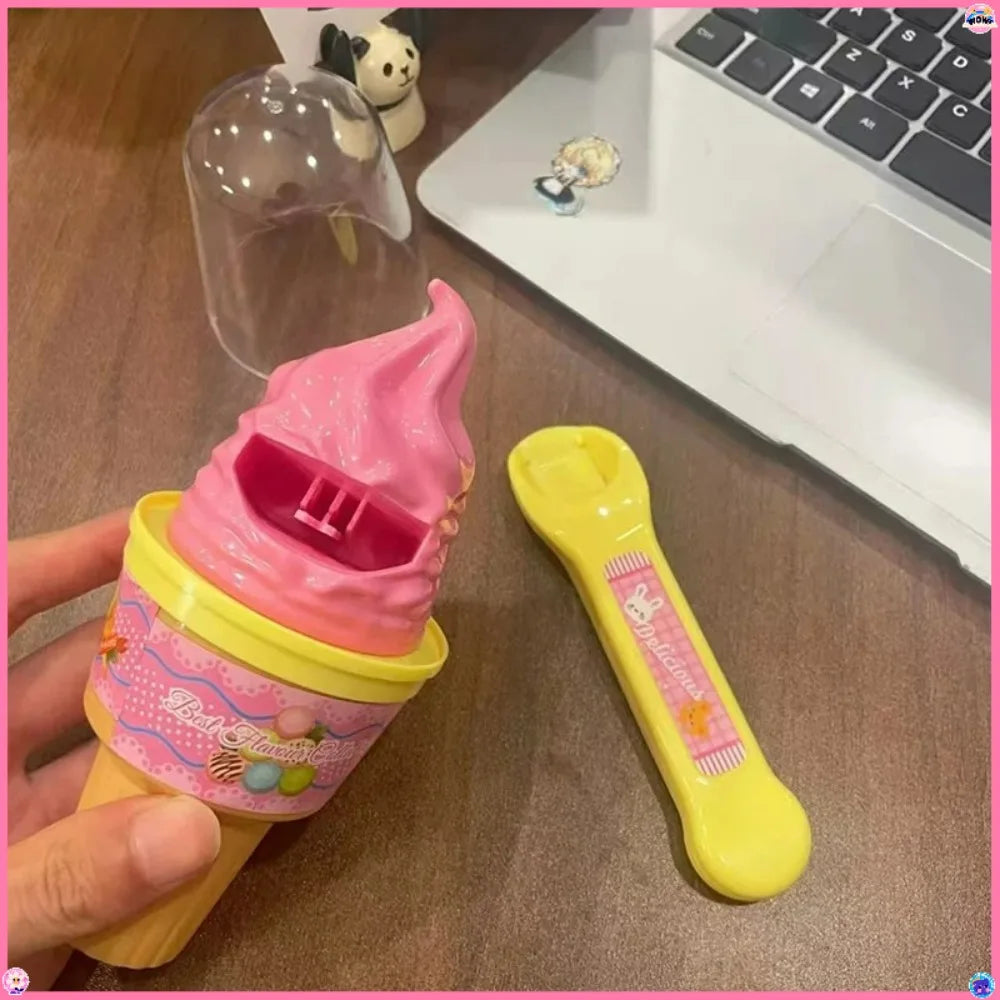 Food Feeding Pudding Feeding Toy Early Education Simulation Role Play Kitchen Lamian Noodles Ice Cream Toy Ornament  Kids Gifts