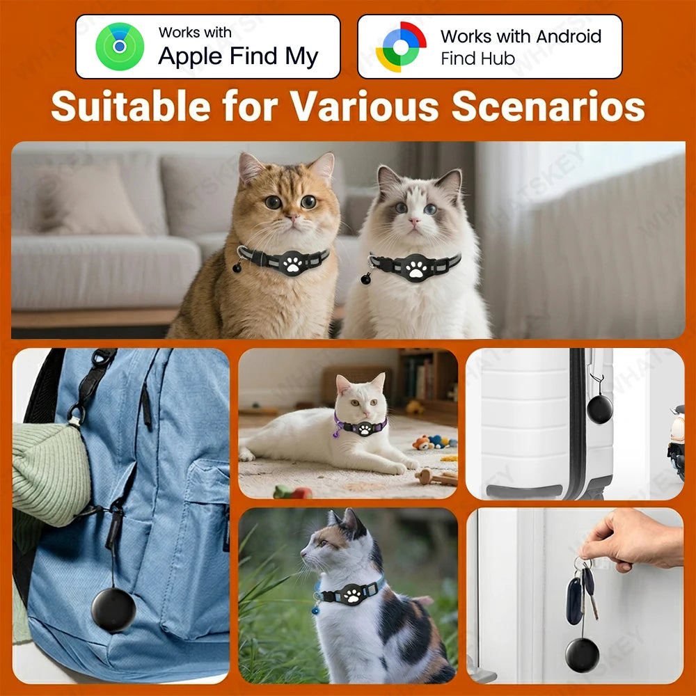 Adjustable Pet Collar Gps Tracker Google Find My Android Finder Location Tracker Kits Pet Supplies Cat Pet Electronic Devices