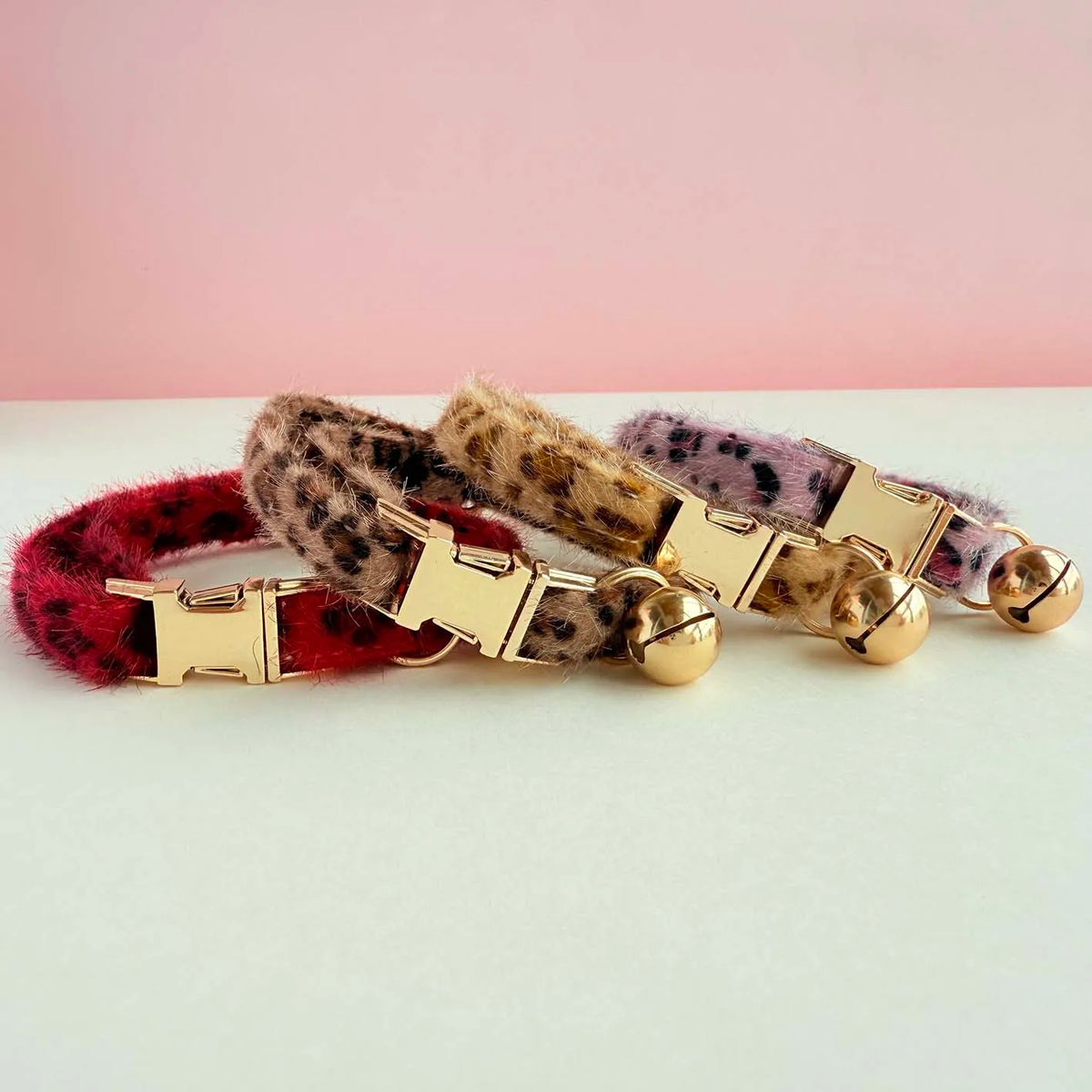 Personalized Pet Name Leopard Print Cat Collar with Bell - Plush & Adjustable Kitten Necklace, Fashion Pet Accessory