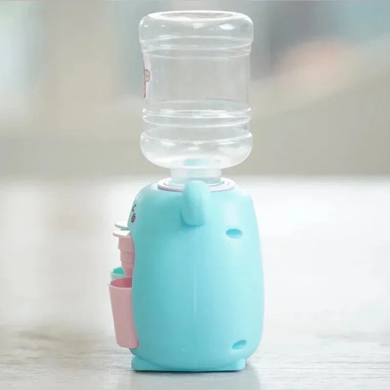 Children Cute Kapibara Water Dispenser Toy with Dual Cup Cartoon Cold/Warm Water Juice Drinking Fountain Simulation Kitchen Toys