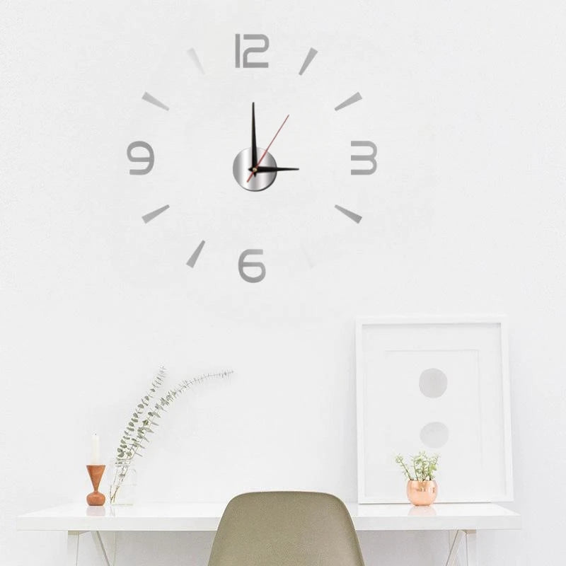 Large 3D Wall Clock Luminous Classic Wall Clocks DIY Digital Clock Wall Watches Stickers Silent Clock for Home Living Room Table