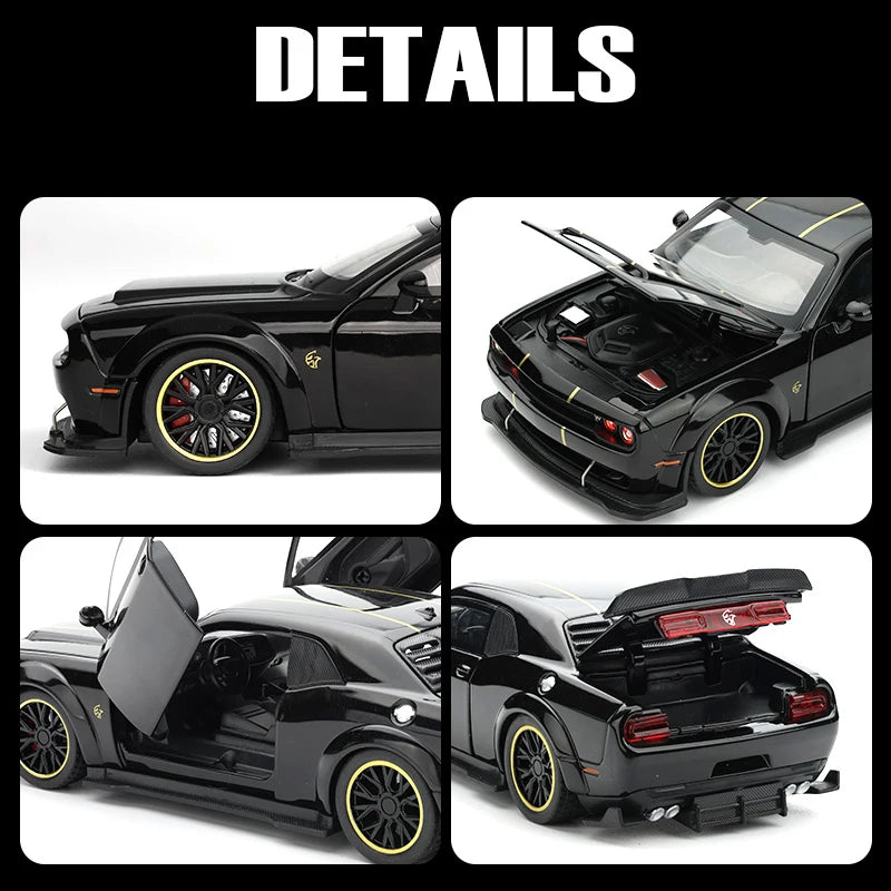 1:32 Dodge Challenger SRT Hellcat Redeye V8 Alloy Metal Diecast Model American Muscle Sports Car Collection Of Hobby Decorations