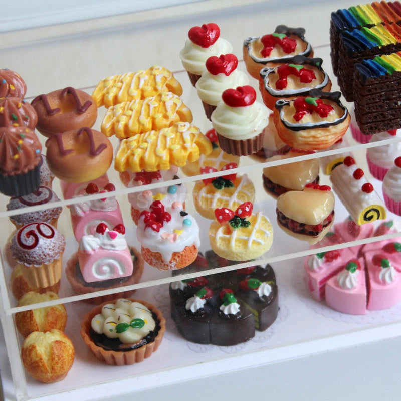 Cute Simulation 1/6 Miniature Dollhouse Cake Pizza Mini Bread Food For BJD Doll Kitchen Toy Accessories